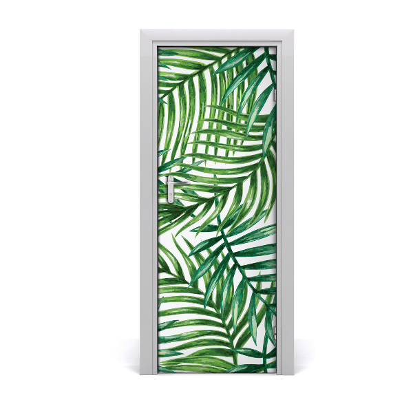 Ajtó tapéta pálmalevelek