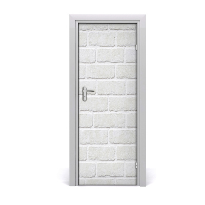 Ajtóposzter öntapadós Tégla fehér fal