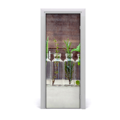 Poszter tapéta ajtóra Gyógynövények