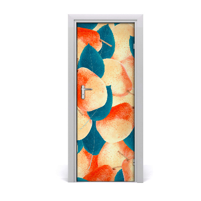 Ajtóposzter öntapadós Körte és levelek