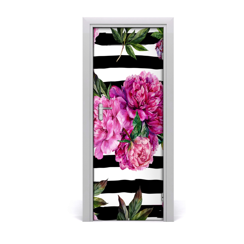 Ajtó tapéta Csíkos bazsarózsa