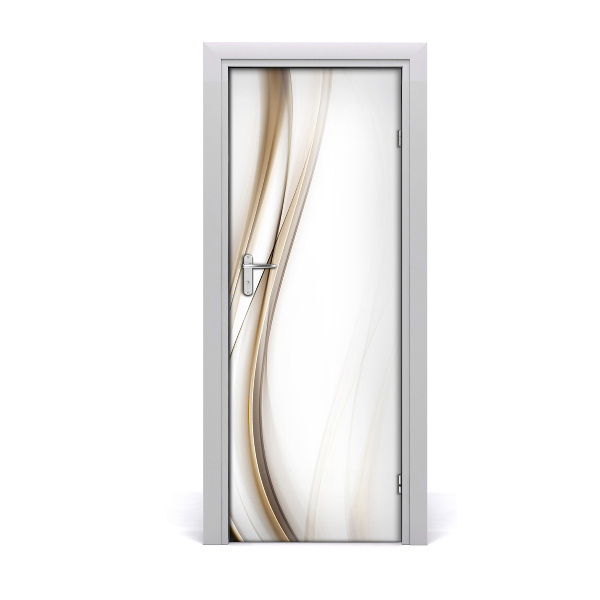 Ajtóposzter öntapadós Bézs hullám