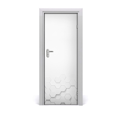 Poszter tapéta ajtóra Hatszögek