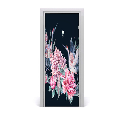 Fotótapéta ajtóra Daru virágok