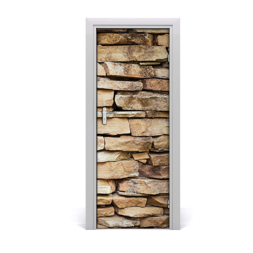 Ajtó tapéta Kőtégla fal