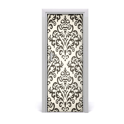 Fotótapéta ajtóra Fekete díszek háttér