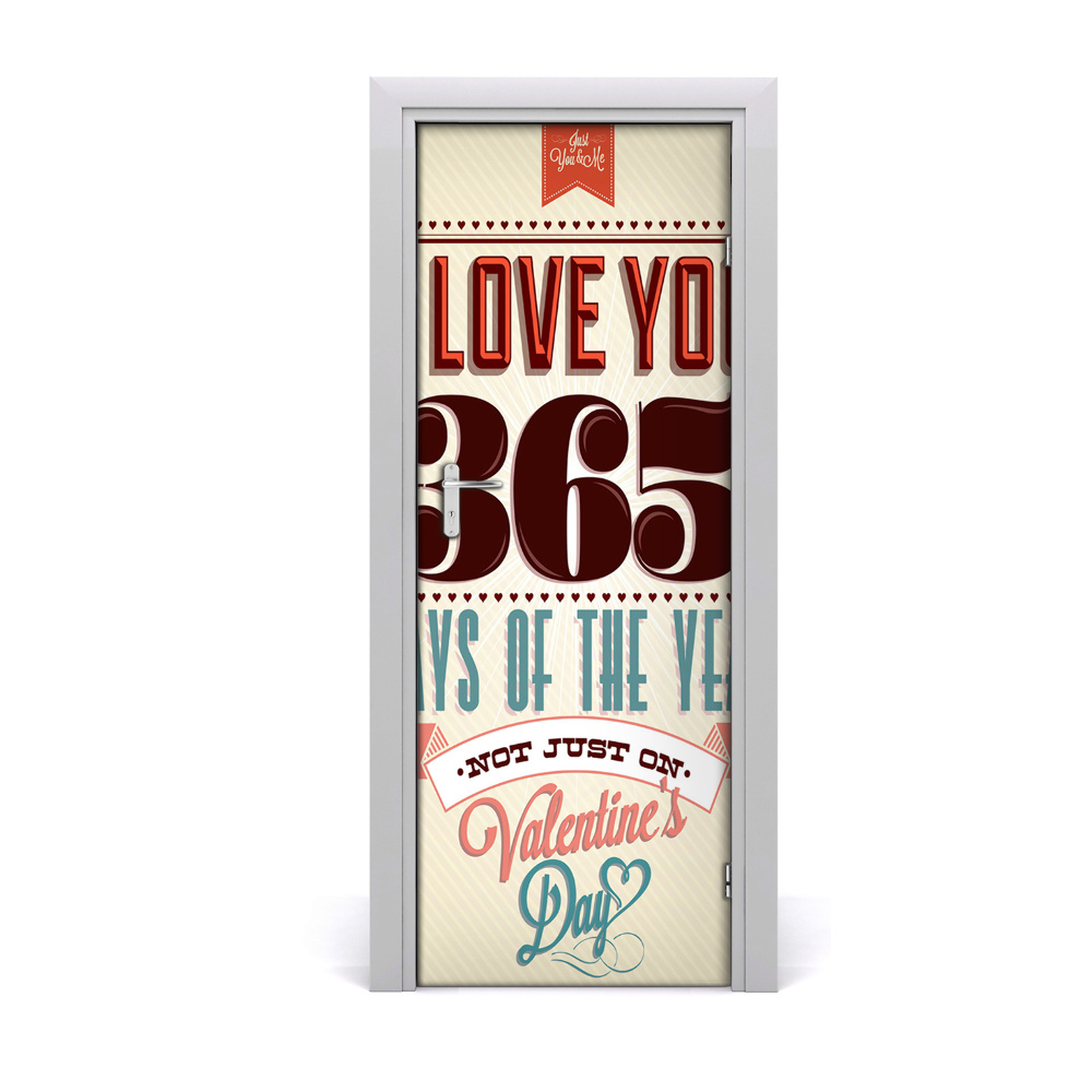 Ajtóposzter Valentin nap szeretlek