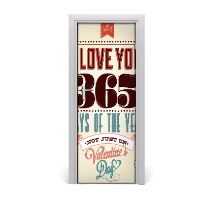 Ajtóposzter Valentin nap szeretlek