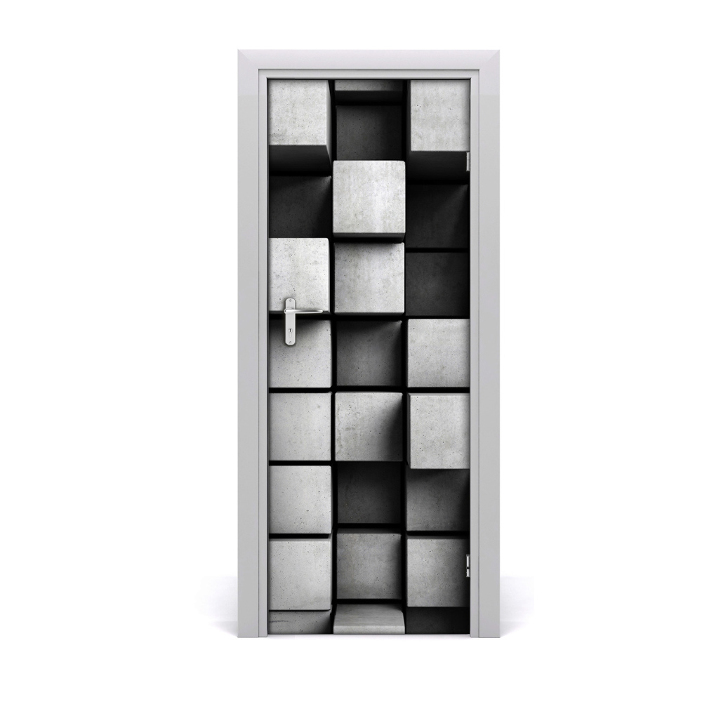 Ajtó méretű poszter Absztrakt négyzetek