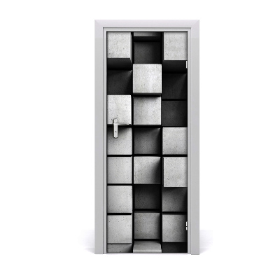 Ajtó méretű poszter Absztrakt négyzetek