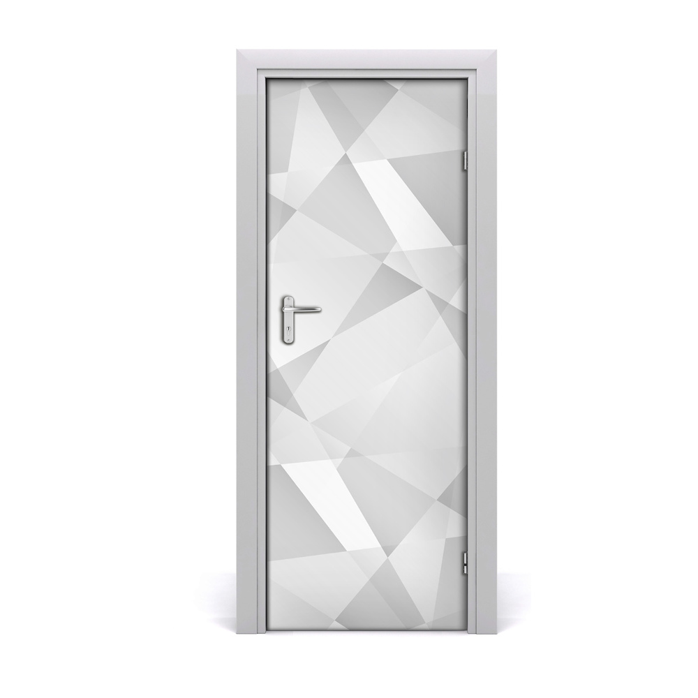 Fotótapéta ajtóra Világos háromszögek
