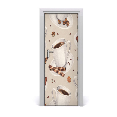 Ajtó méretű poszter Kávé és édesség