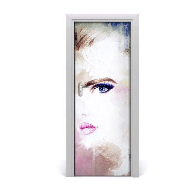 Poszter tapéta ajtóra Absztrakt nő