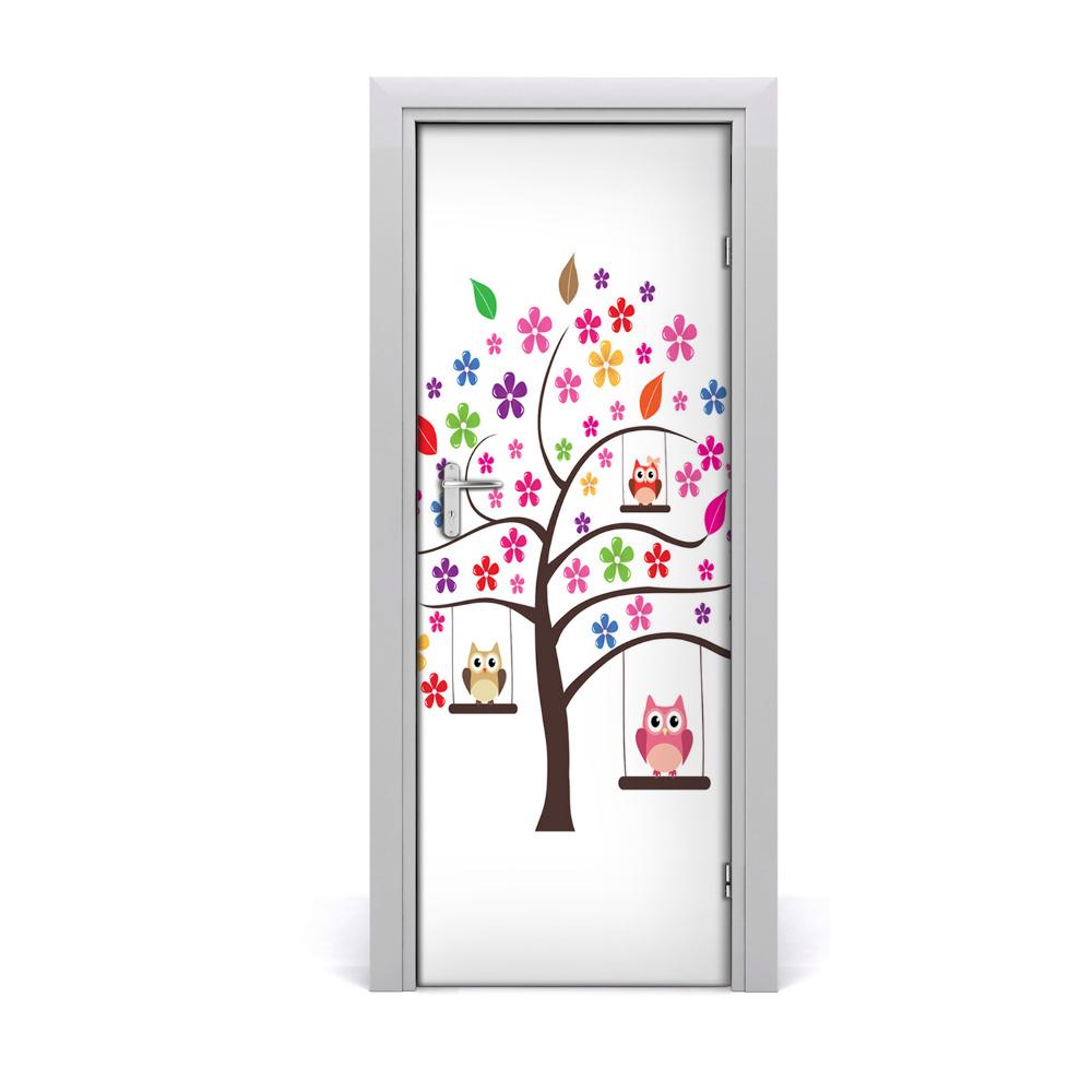 Poszter tapéta ajtóra Bagolyfa