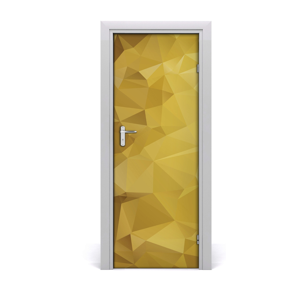Ajtóposzter öntapadós sárga háttér
