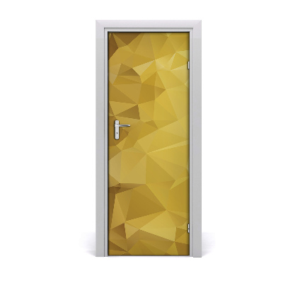 Ajtóposzter öntapadós sárga háttér