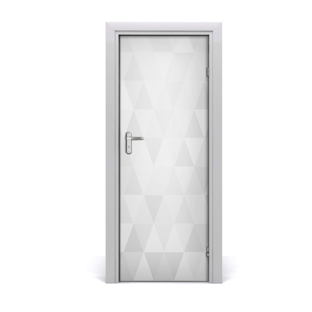 Ajtóposzter öntapadós Háttér szürke háromszögekből