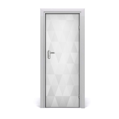 Ajtóposzter öntapadós Háttér szürke háromszögekből