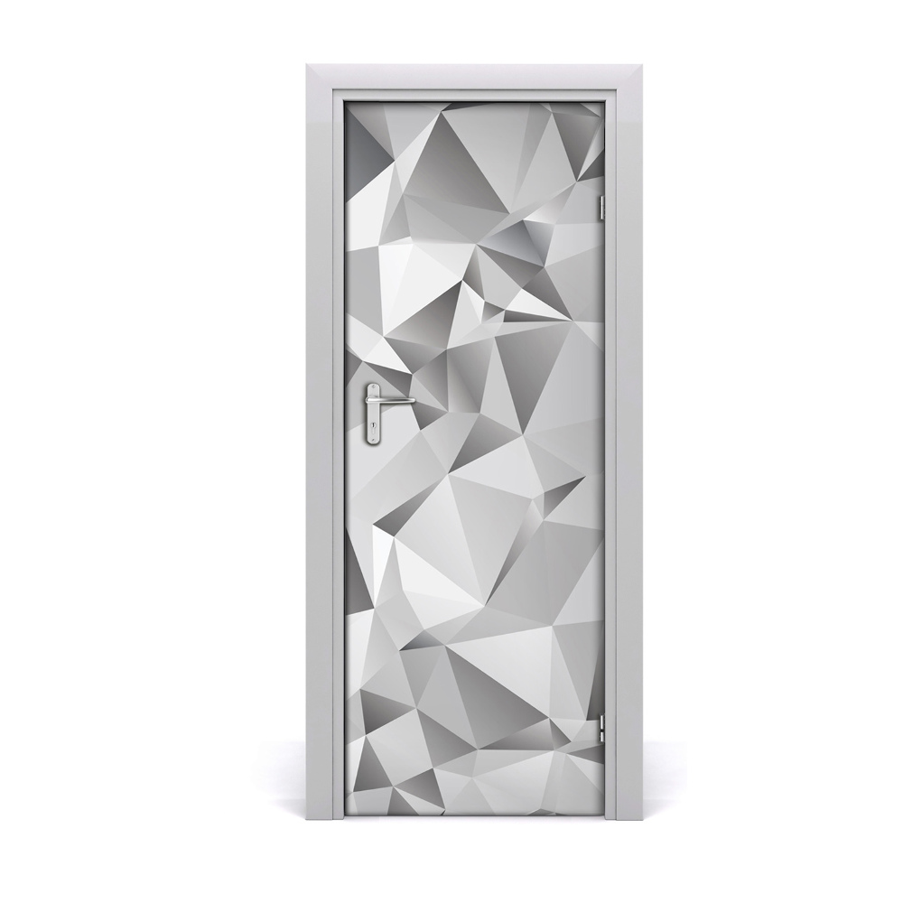 Ajtó méretű poszter Szürke háromszögek