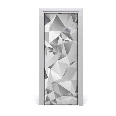 Ajtó méretű poszter Szürke háromszögek