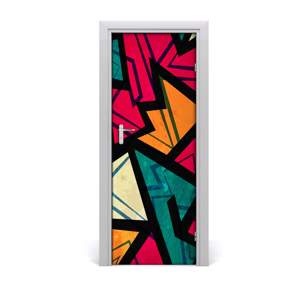 Ajtóposzter Geometriai háttér