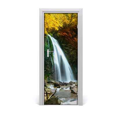 Ajtómatrica Vízesés az őszi erdőben