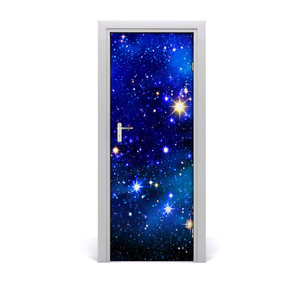 Poszter tapéta ajtóra Csillagos sötétkék ég