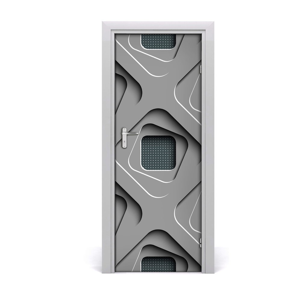 Ajtóposzter öntapadós 3D absztrakció