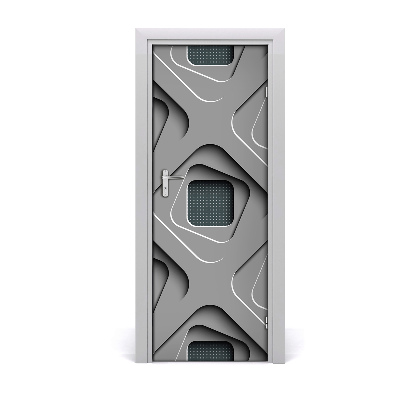 Ajtóposzter öntapadós 3D absztrakció