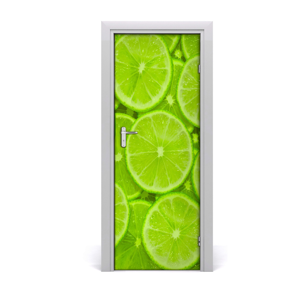 Fotótapéta ajtóra Lédús lime