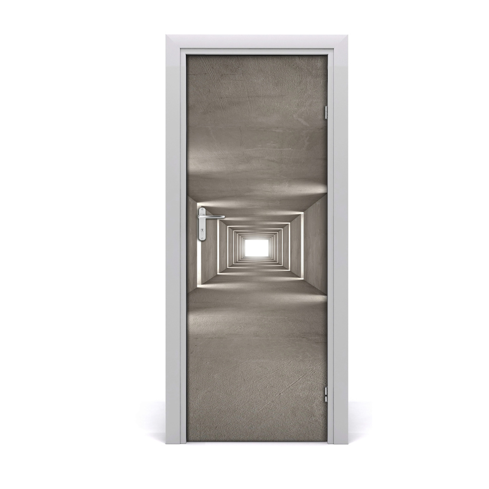 Ajtóposzter Beton alagút