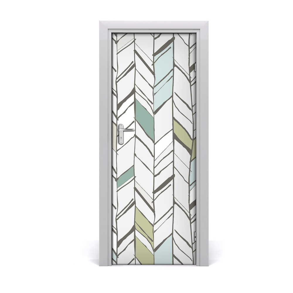 Ajtómatrica Színes halszálkás minta