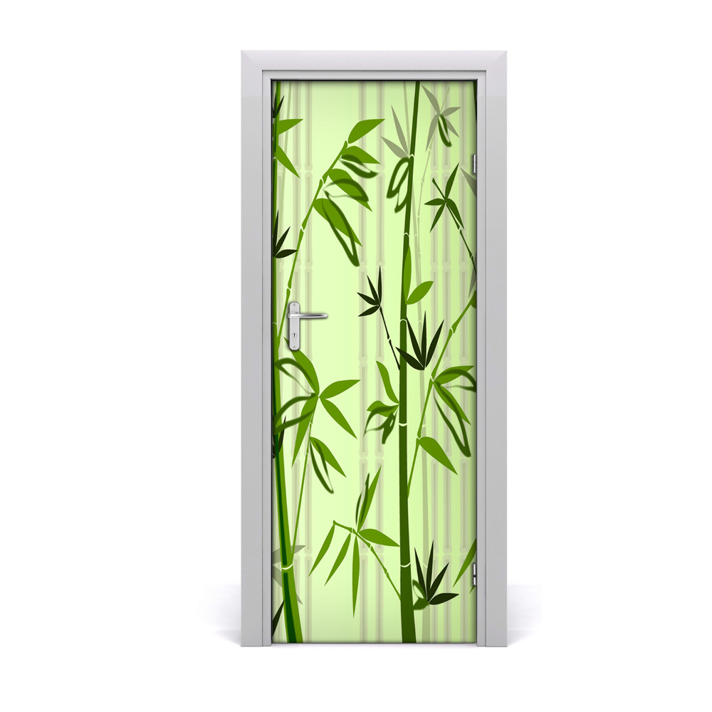 Ajtó méretű poszter Zöld bambusz