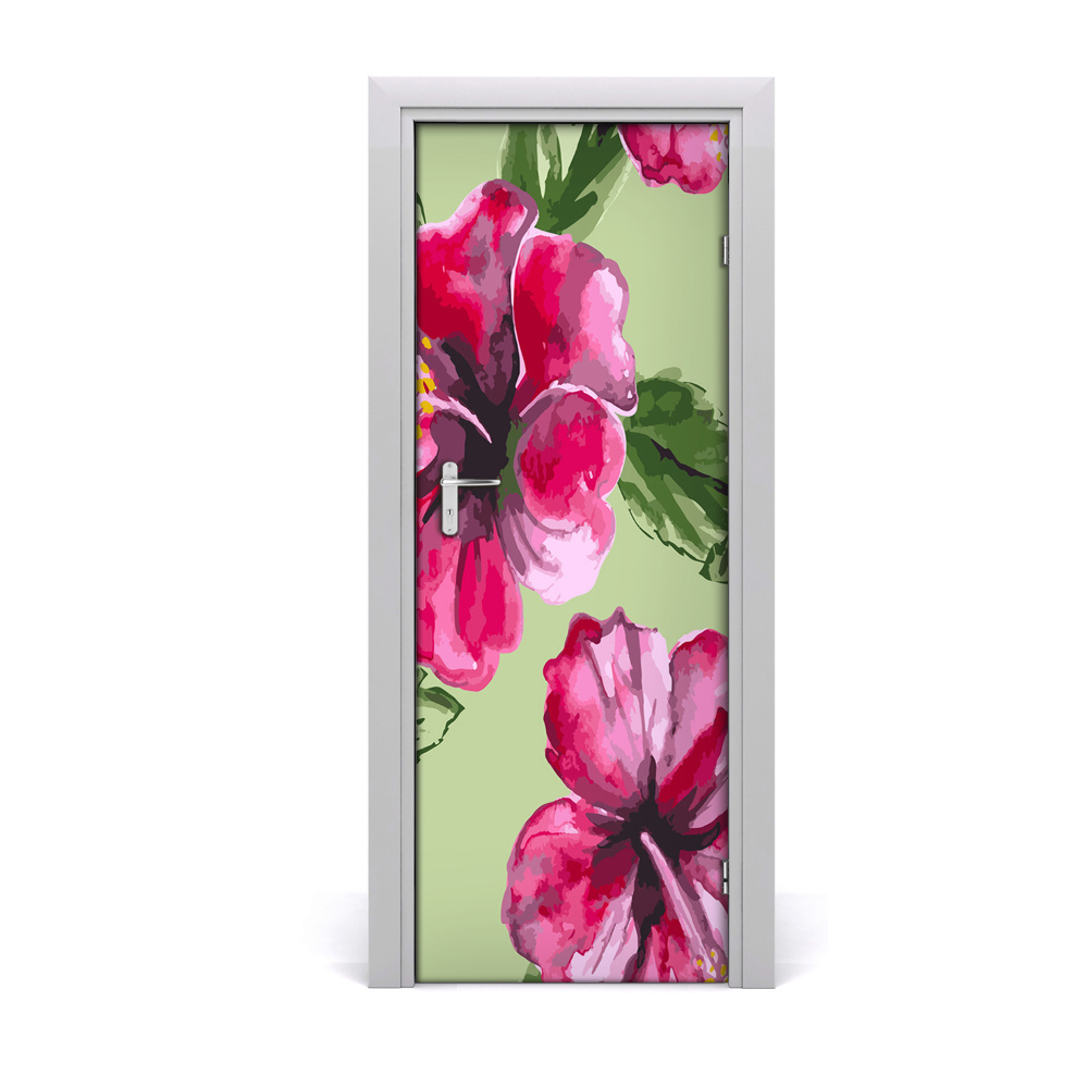 Ajtóposzter Hawaii virágok