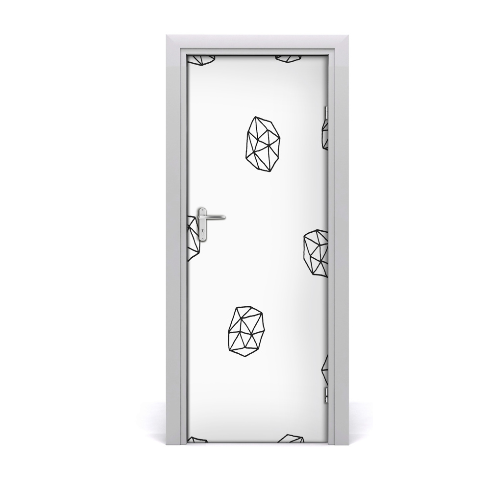 Ajtó tapéta Minta geometriai formákkal
