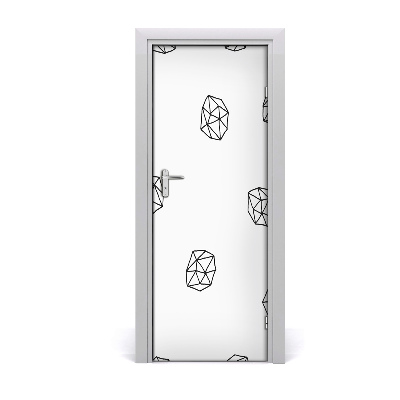Ajtó tapéta Minta geometriai formákkal