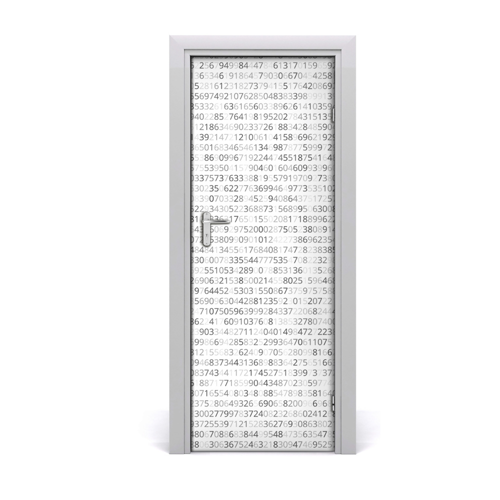 Ajtó méretű poszter Számok és számjegyek