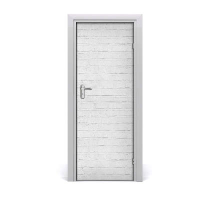 Poszter tapéta ajtóra Téglafal fehér tégla