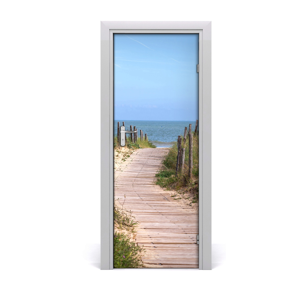 Poszter tapéta ajtóra Út a tengerpartra a dűnék között