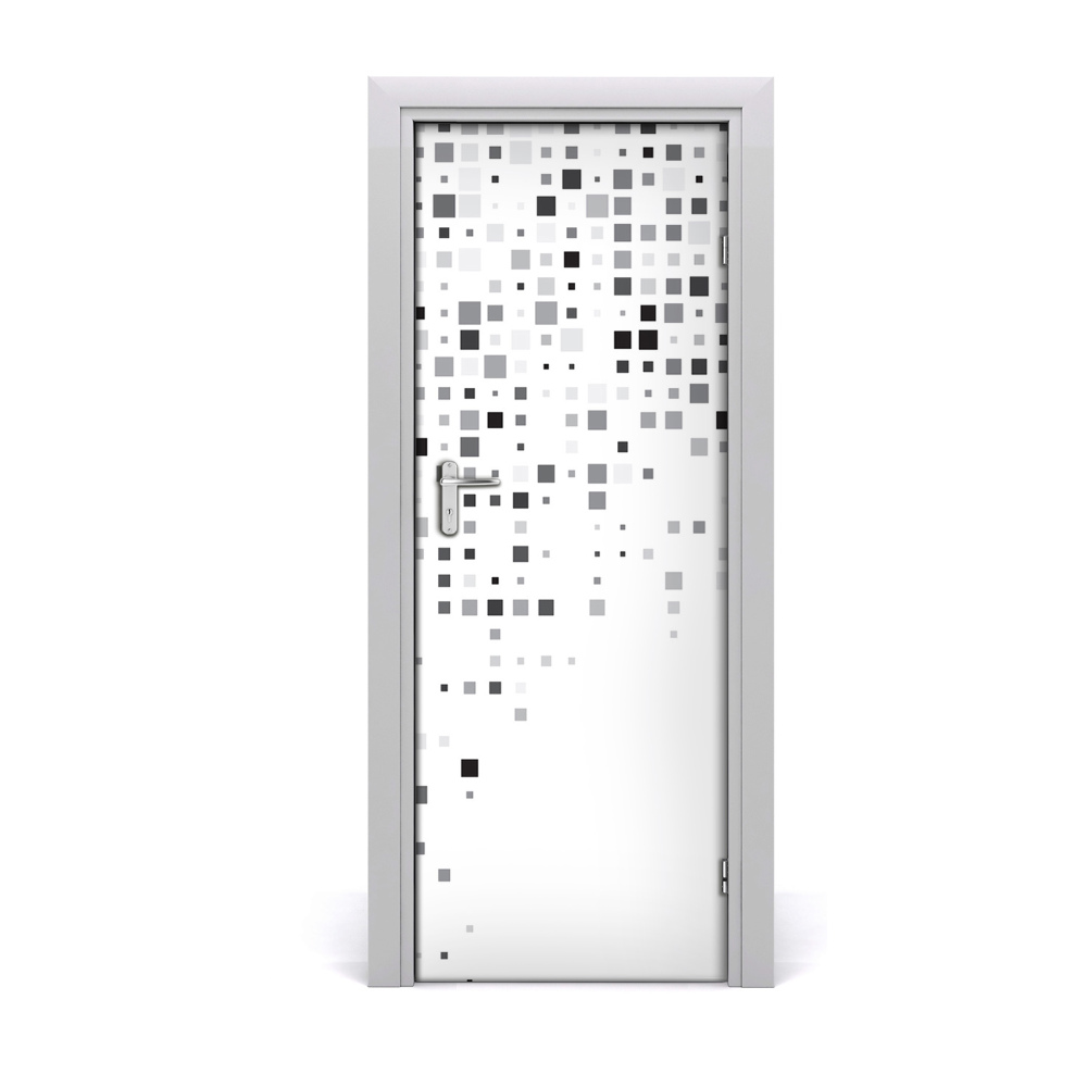 Fotótapéta ajtóra Négyzetek háttér