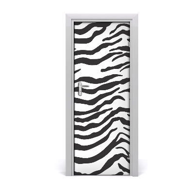 Ajtómatrica Zebra mintás háttérrel