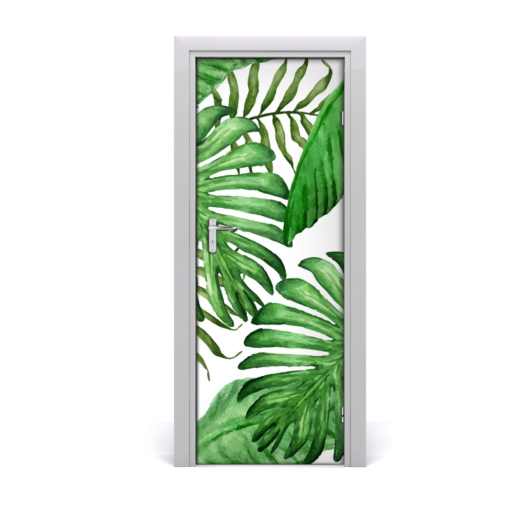Ajtó tapéta Trópusi levelek