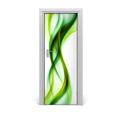 Ajtó méretű poszter Zöld hullámok