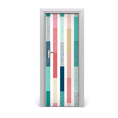 Fotótapéta ajtóra Szivárvány függőleges csíkok
