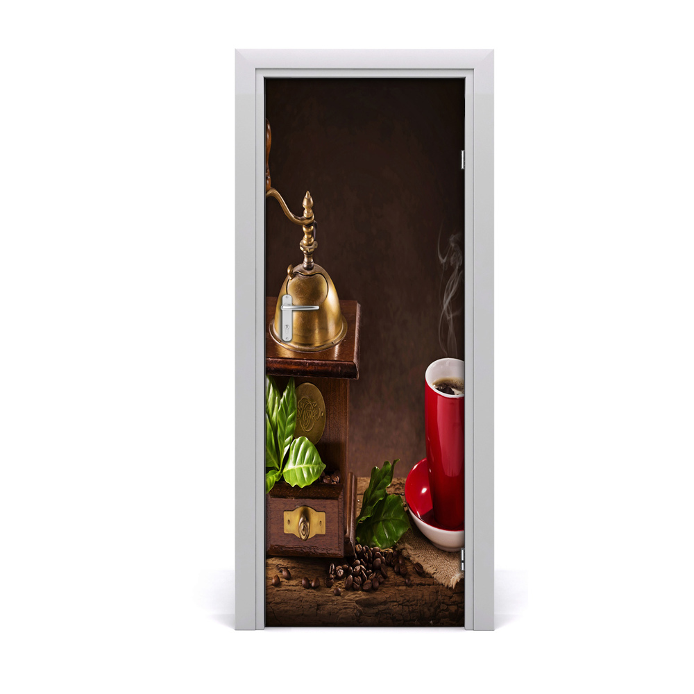 Ajtóposzter Kávé darálóval