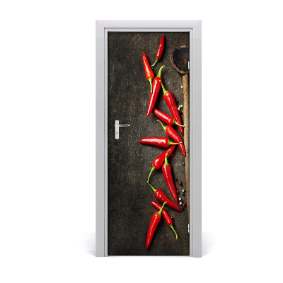Ajtóposzter öntapadós Chili paprika