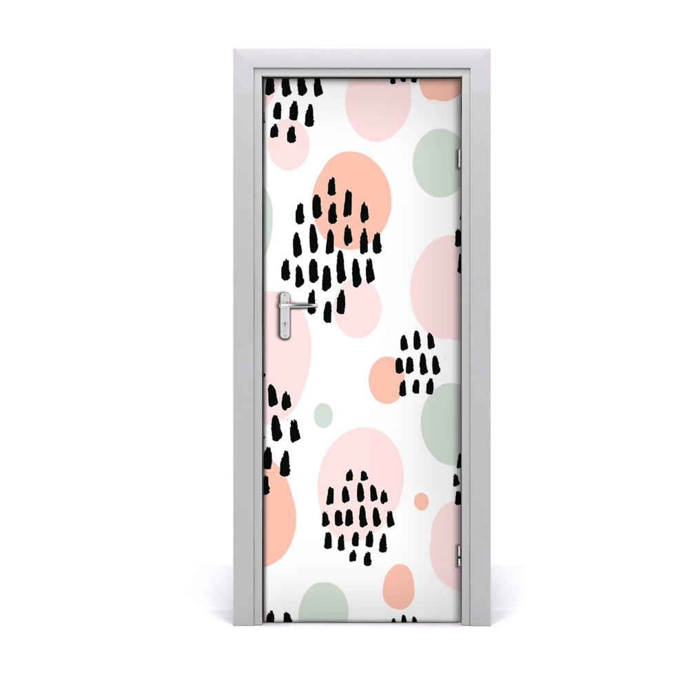 Fotótapéta ajtóra Absztrakt háttér színes körök