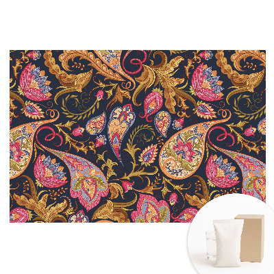 Nem szőtt tapéta nyomtatással Virágos paisley minta színes elegáns