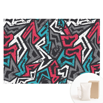 Nem szőtt tapéta nyomtatással Friss energiájú geometrikus graffiti