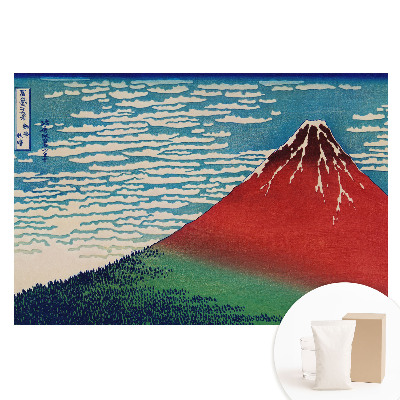 Japán stílusú hegy és felhők mintás nem szőtt fotótapéta